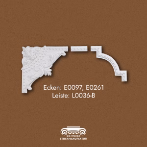 Ecken und Mittelstück Kombinationen